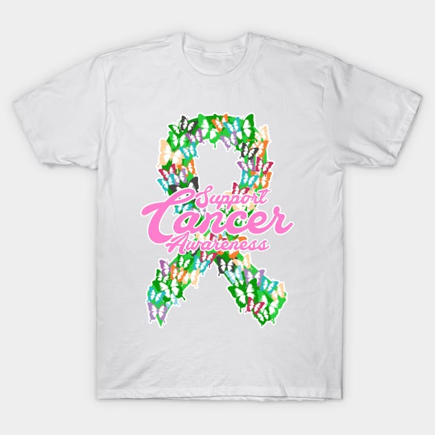 Support Cancer Awareness T-Shirt by Andreeastore  